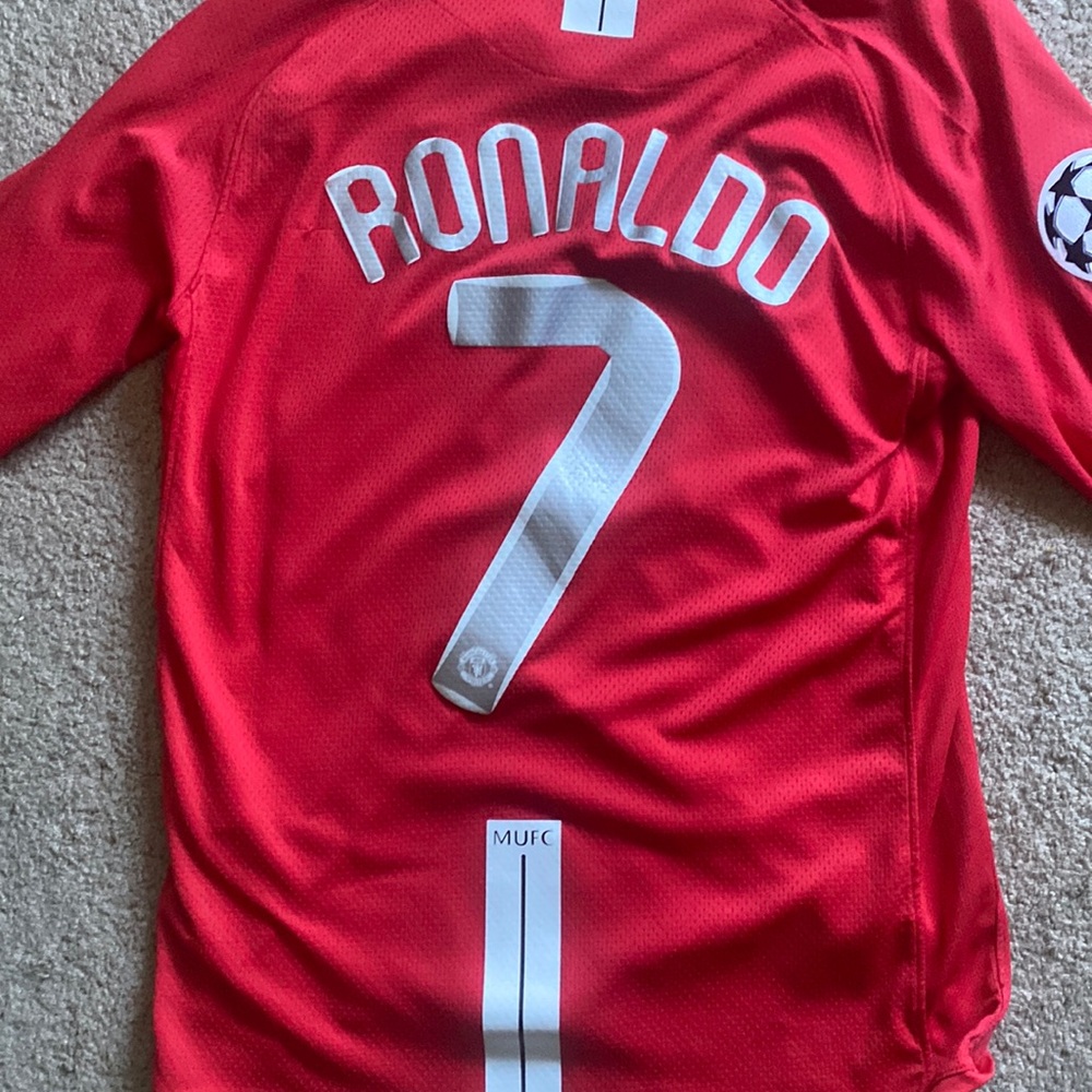 Manchester United Red Cristiano Ronaldo Jersey Champions League